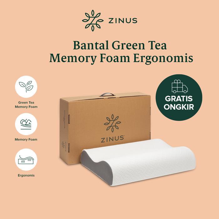 ..- Bantal Zinus Green Tea Memory Foam Ergonomis Busa Bed
