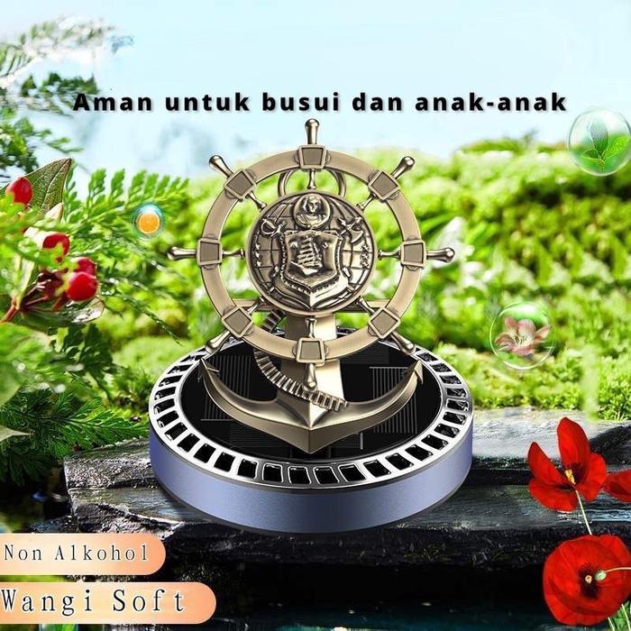 Parfum Mobil tenaga surya motif kemudi kapal dan jangkar