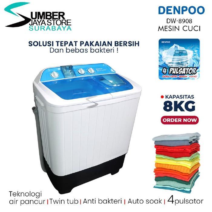 Denpoo Mesin Cuci Dw 8908 8 Kg