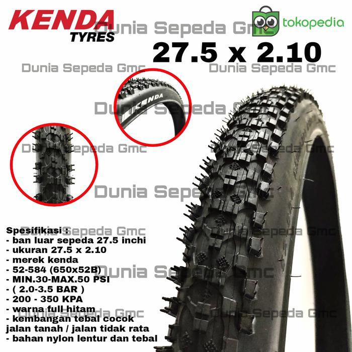 Ban Luar 27.5 X 2.10 Kenda Sepeda Mtb Polygon United 27.5 Small Block