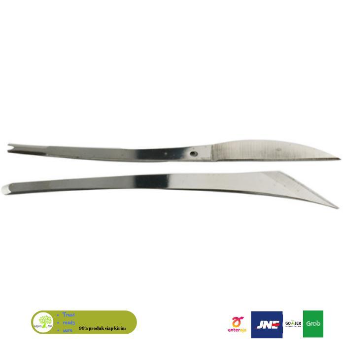 Stainless Steel Carving Knife Pisau Ukir Sayat Bonsai Buah Kelapa Ready