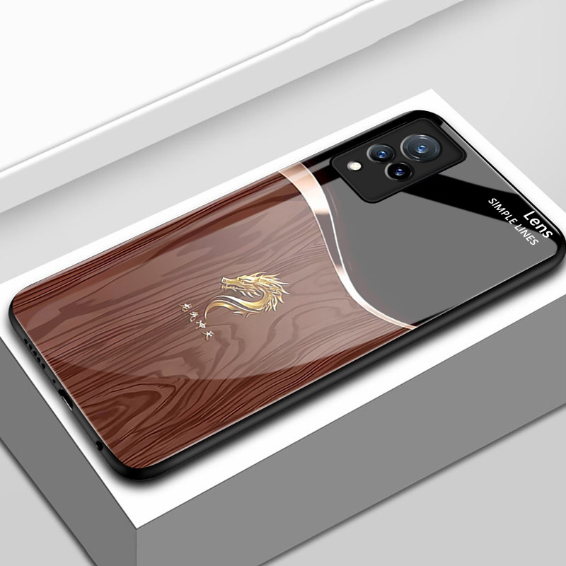 Casing Hp Untuk VIVO V21 5G V21s 5G V21 4G V21E 4G Y73 Case Casing pola Naga Emas Kasing HP Kesing k