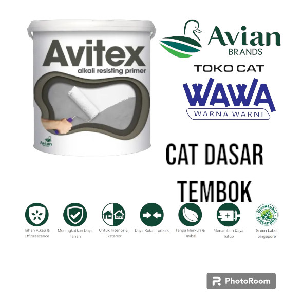 cat dasar tembok avitex Avitex Alkali Resisting Primer putih