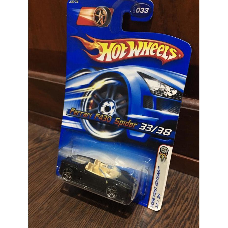 Hot Wheel Ferrari F430 Spider 33/38-2006 First Edition New