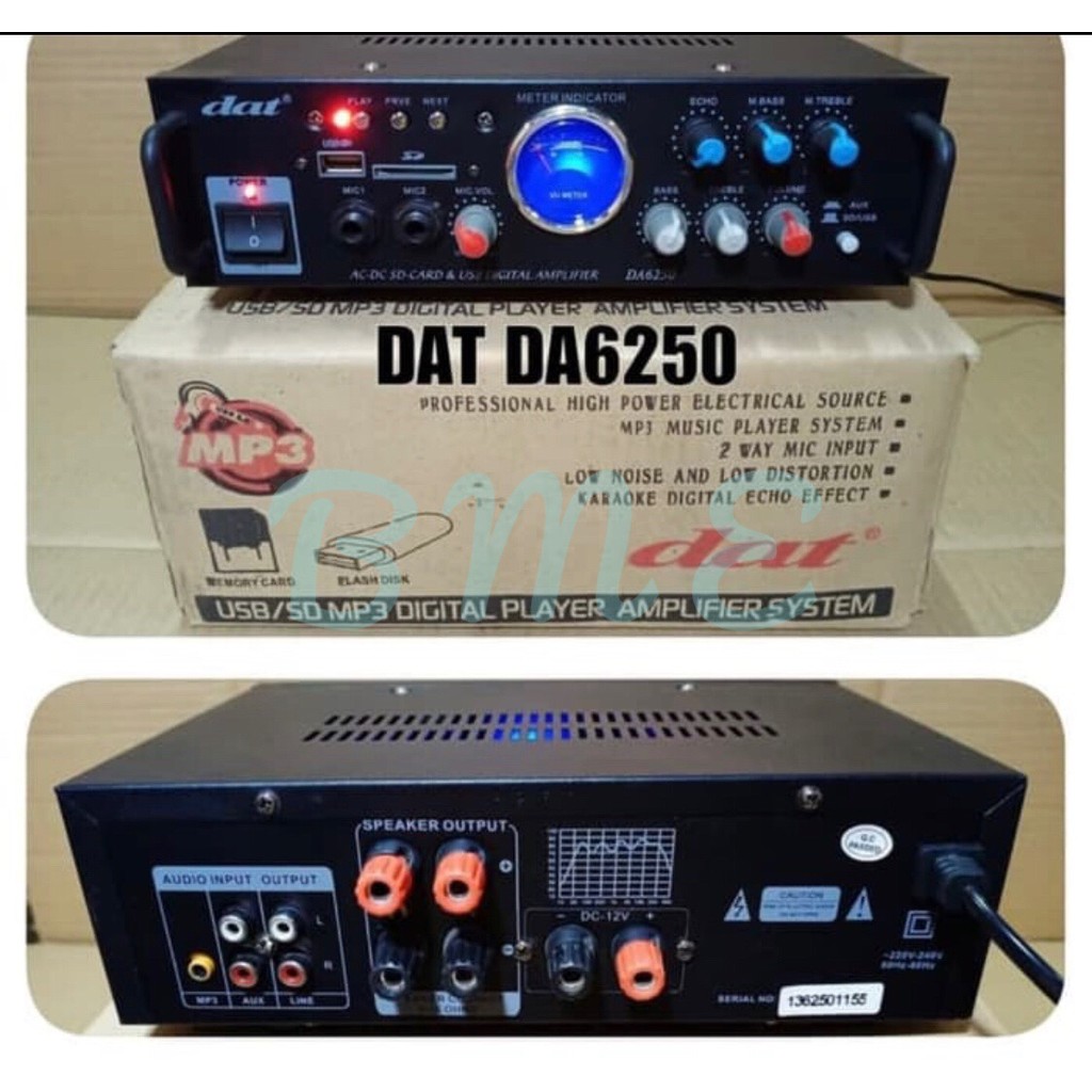 Power amplifier karaoke mini dat da6250 da 6250