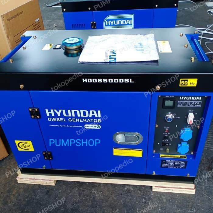 Genset Hyundai 5000Watt Hdg 6500Dsl Solar Silent Terlaris