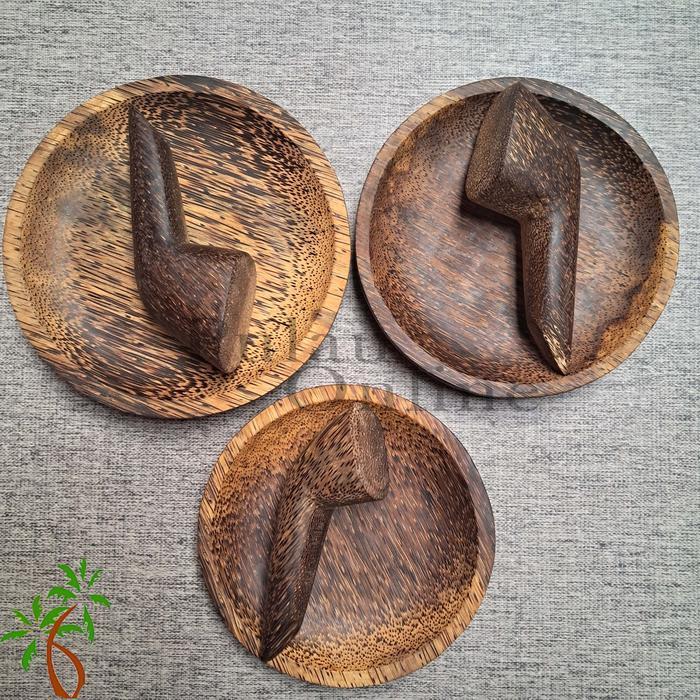 qerd- L - Cobek Kayu Aren 1Set-Cobek Aren-Pulau Onine