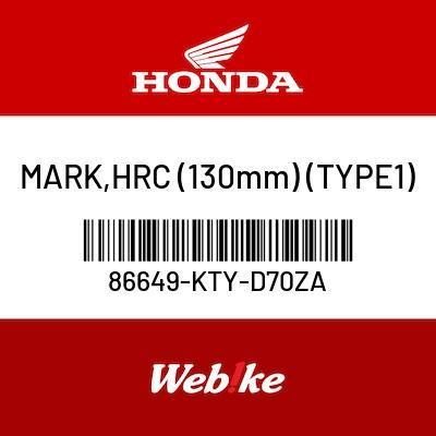 Mark, Hrc (130Mm) (Type1) 86649-Kty-D70Za Cbr250R (2011-) Honda