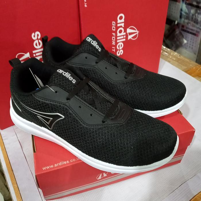 Murah sepatu snekaers wanita Ardiles original dhapine hitam putih Premium