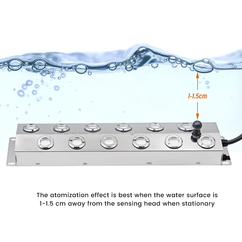 2/4/6/8/10/12 Head Ultrasonic Mist Maker Fogger for Air Humidifier Hydroponics Nebulizer Ultrasonic