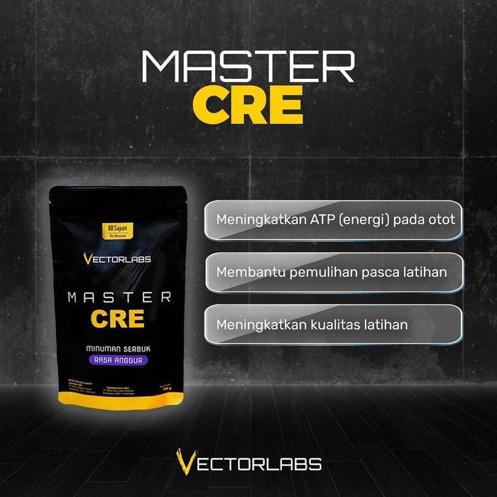 Vectorlabs Master Creatine 300Gr 60 Serving Creatine Monohydrate #Gratisongkir