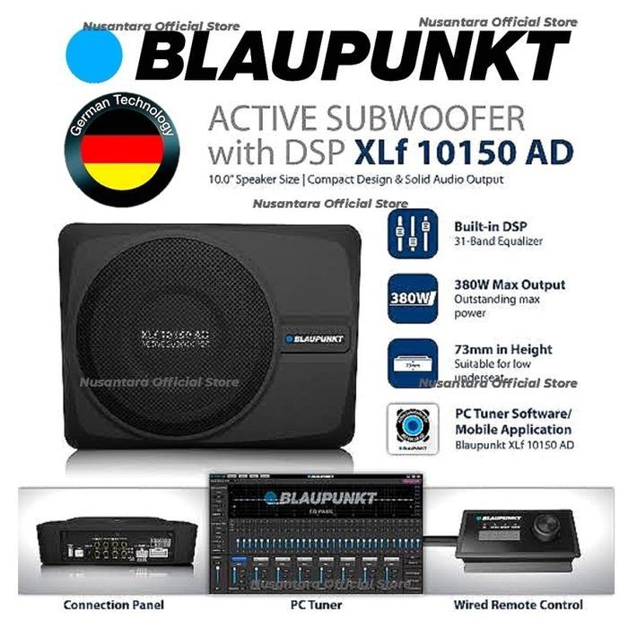 BLAUPUNKT ACTIVE SUBWOOFER + DSP 10" POWER PROCESSOR XLF 10150 AD terlaris