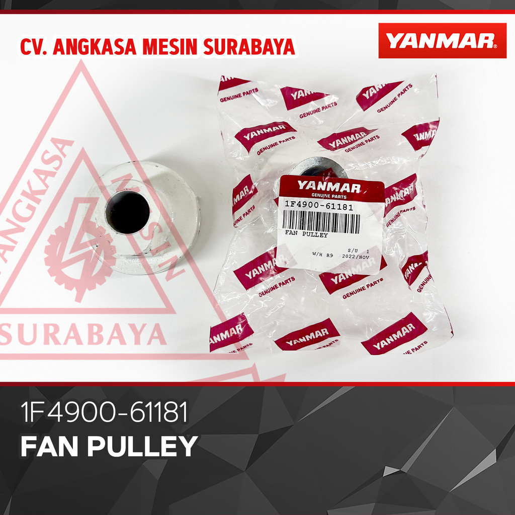 Spare Part Yanmar Agri HW 100% Original Yanmar| 1F4900-61181 |Fan Pulley
