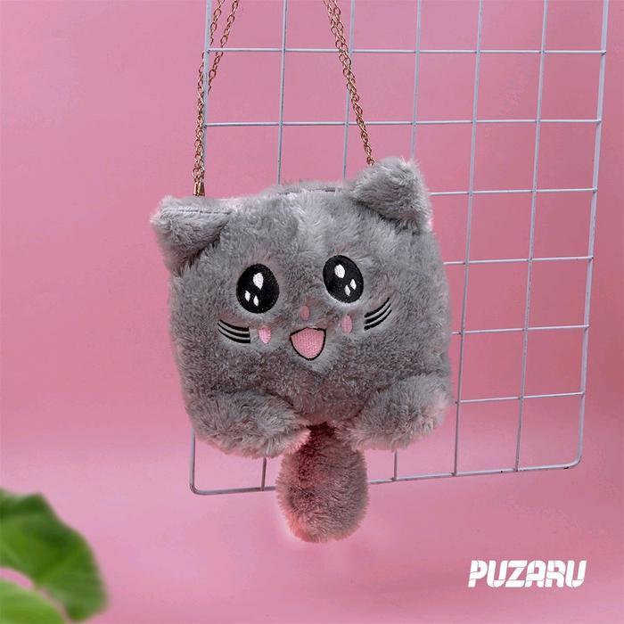 FREE ONGKIR Tas boneka karakter kucing. pizaro. tas boneka anak2 Selempang Wanita