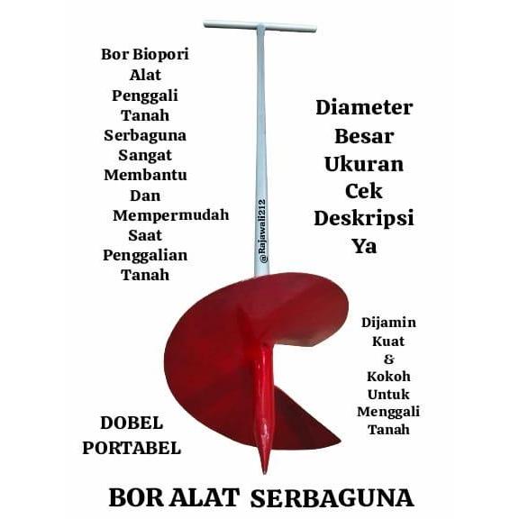 Bor Alat Pelubang Tanah Biopori Diameter 20Cm / 8 Inch