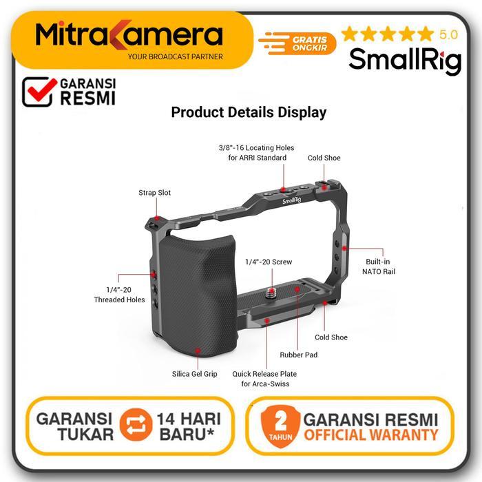 SMALLRIG CAGE WITH GRIP FOR SONY ZV-E10 3538B GARANSI RESMI