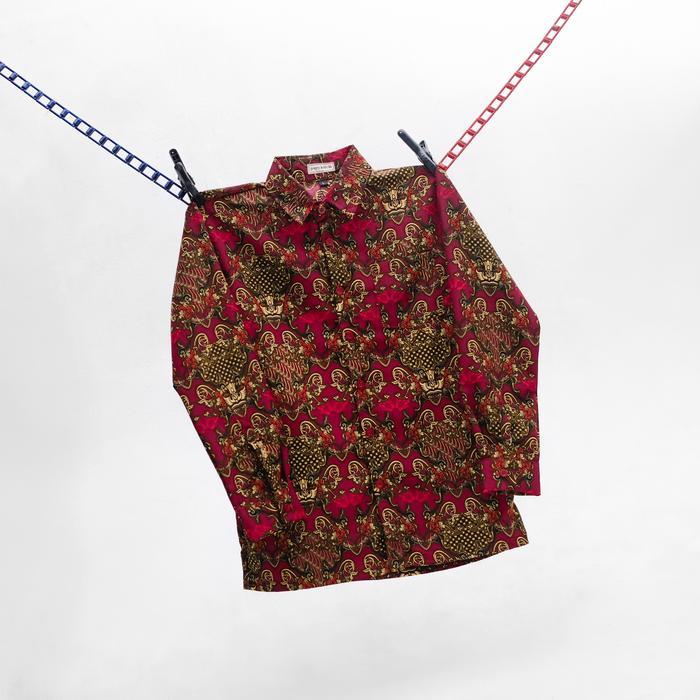 Seragam Batik SD Motif Kujang Lengan Panjang Baju Sekolah