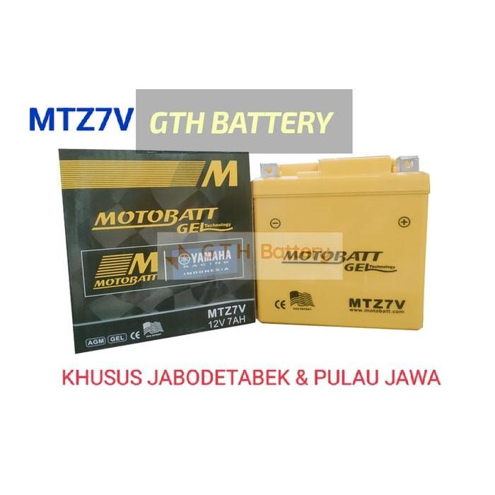 Jaminan Original Aki Motor Motobatt Mtz7V Nmax, D Tracker, Pcx, Klx, X