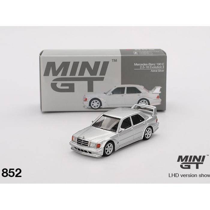 MINIGT 852 - MERCEDES-BENZ 190E 2.5-16 EVOLUTION II ASTRAL SILVER -