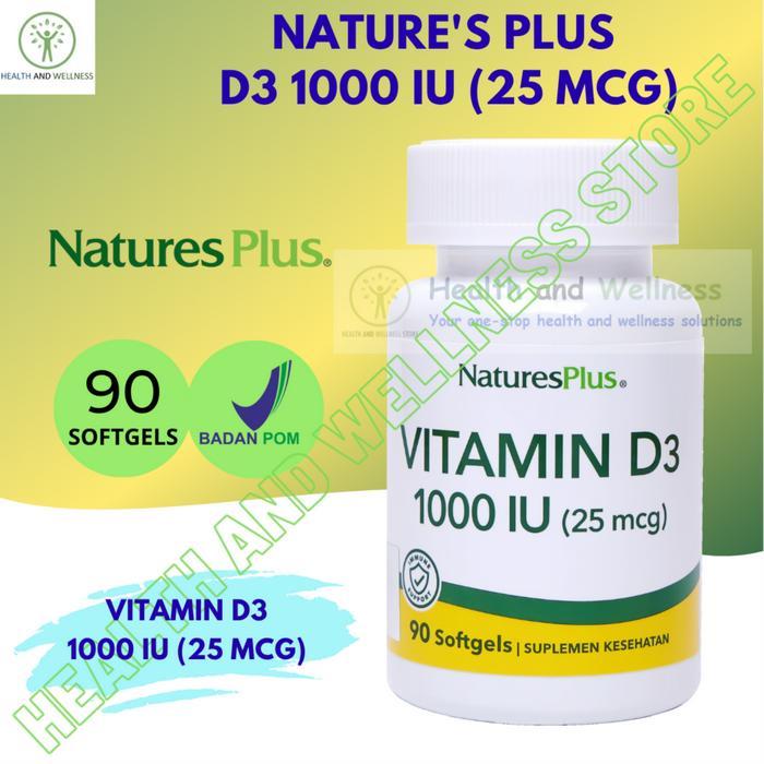 NATURES PLUS D3 1000 IU 90 SOFTGELS NATURE'S PLUS VITAMIN D3 1000 IU