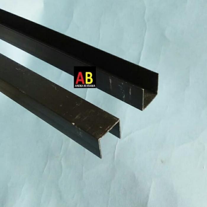 Terbaru Lis U Aluminium 20Mm X 20Mm X 20Mm Brown 149.5Cm
