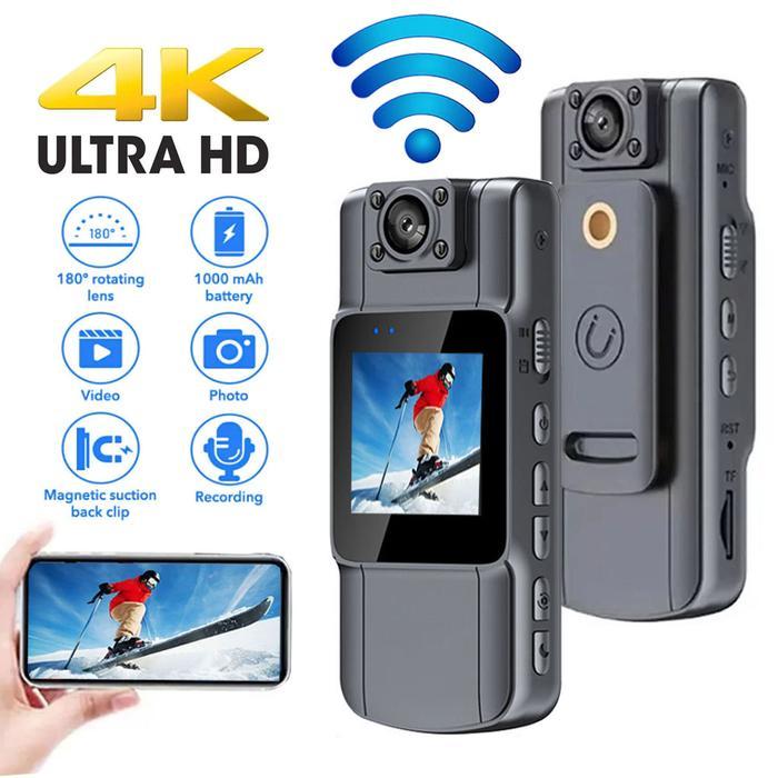 L12 Wifi action camera 4k Kamera Motor VLog Cam 360 Kamera Olahraga Untuk Merekam Rapat Kamera Tubuh