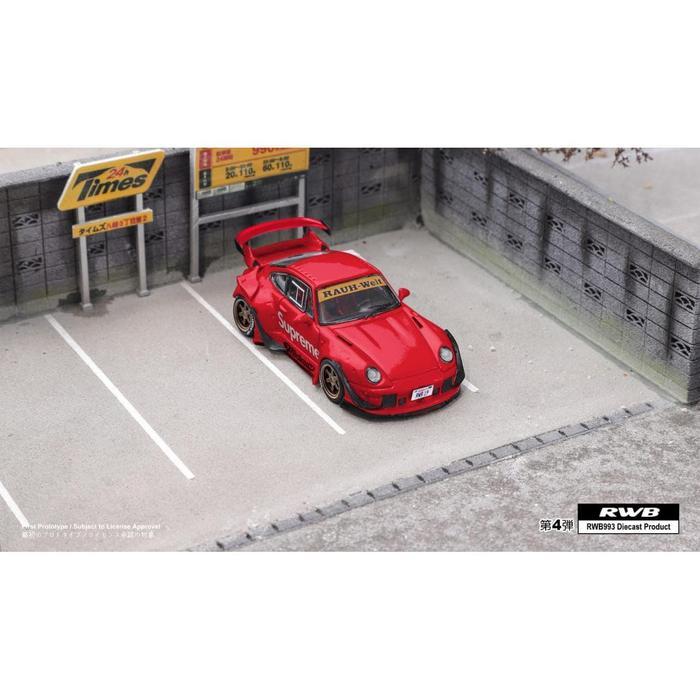 Ready Star Model Porsche RWB 993 RWB993 Supreme - Diecast Mobil Model Miniatur Scale Car
