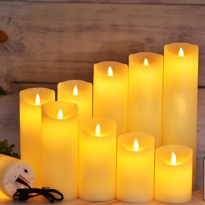 Lilin Led Api Bergoyang Model Charger
