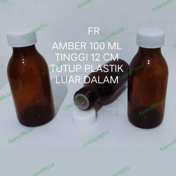 Botol Kaca Coklat 100Ml Botol Kaca 100Ml