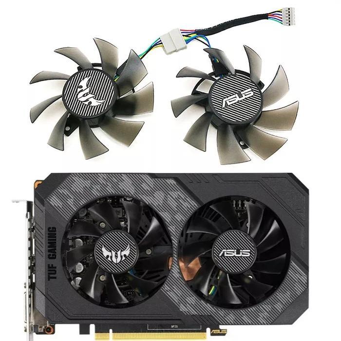 Ada Stok Fan kipas ASUS TUF RTX 2060 Gtx 1660 1660ti 1650 75mm 6pin OEM