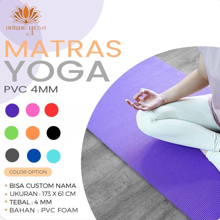 Nirvana Active - Matras Yoga / Pvc Mat Yoga 4Mm Hitam