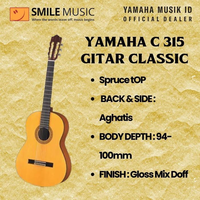 Yamaha C315 Gitar Klasik / Yamaha C 315 Gitar Classic / C315 / C 315