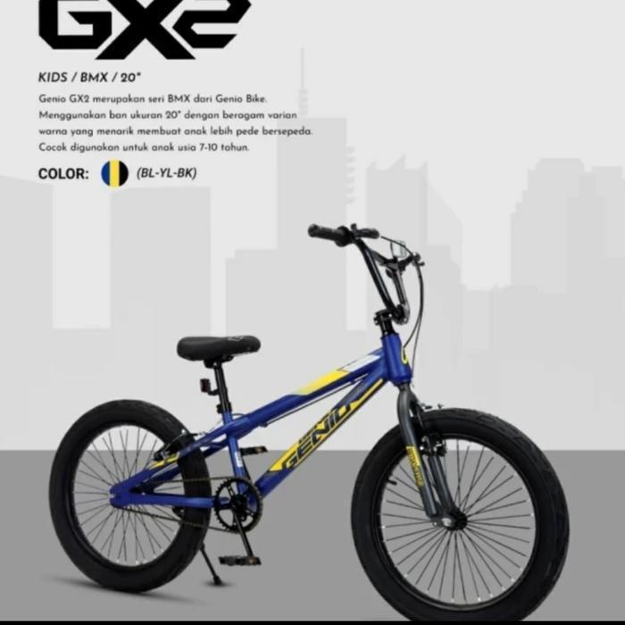Pedalmaniaa- Sepeda Bmx Gx 02 Genio 20 Inc Sepeda Anak Laki Laki