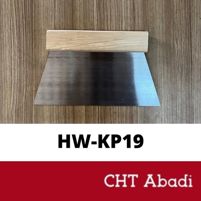 Ada Stok Kape Stainless / Side Scraper / sekrap stainless / kape HPL-19 cm