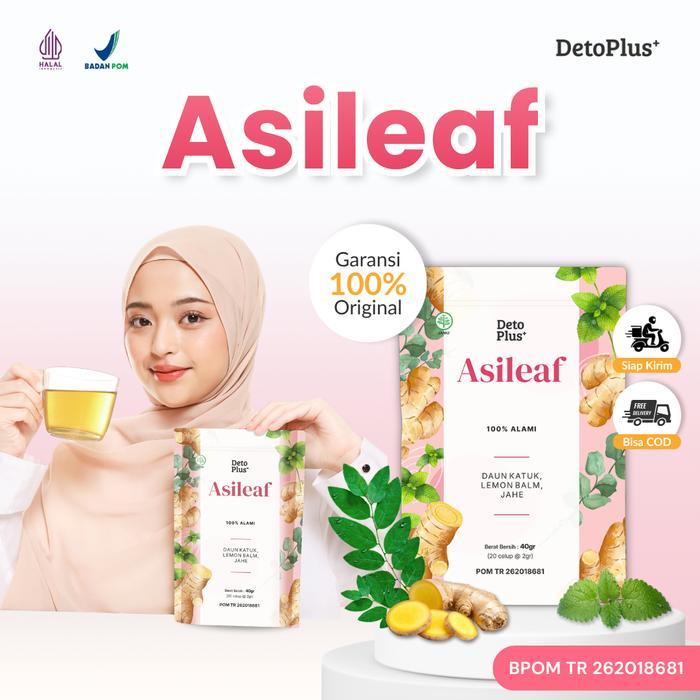 [BPOM] Teh Asileaf Detoplus Herbal - Teh Celup Instan Minuman Rempah Alami Daun Katuk Lemon Balm