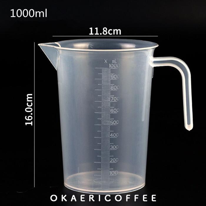 MEGA" PLASTIC MEASURING CUP 1000ML / GELAS UKUR PLASTIK / JUG TAKAR 1L