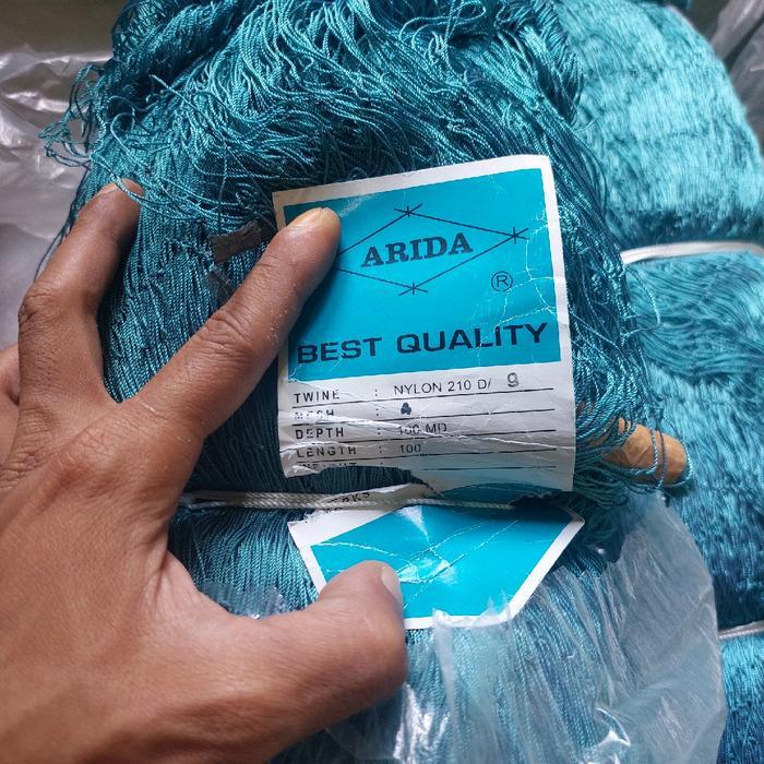 Jaring Nylon Arida 4 In D9 100X100 Biru Terlaris