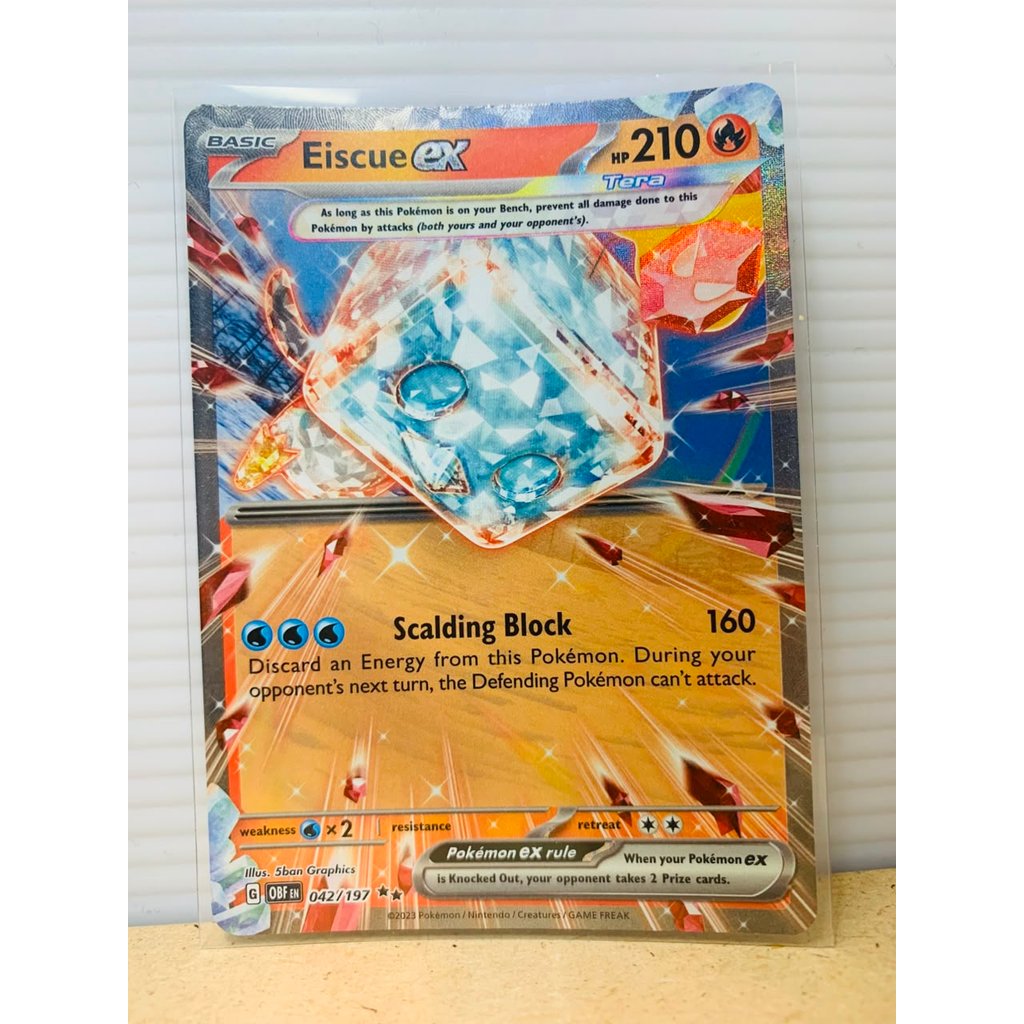 Eiscue ex #42 Pokemon Obsidian Flames