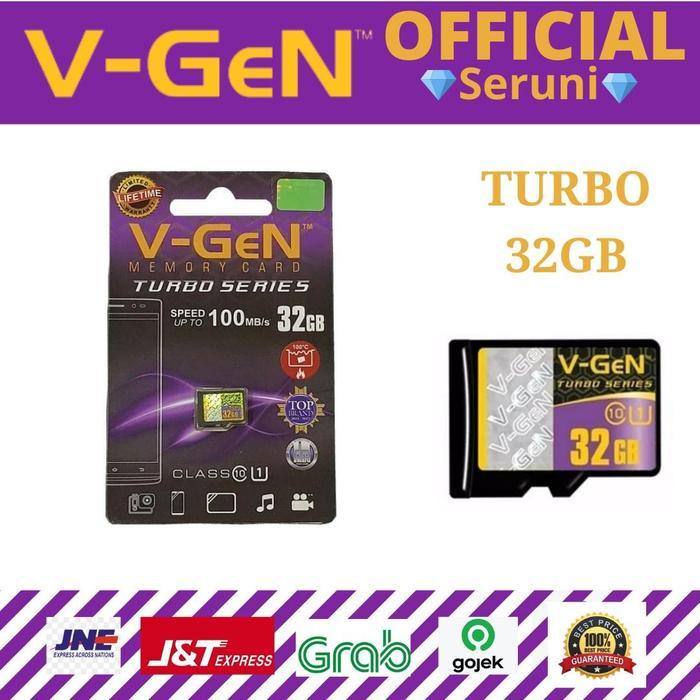Diskon V-Gen Microsd Turbo Class10 32/64/128/256 Gb 100Mbps Na Original