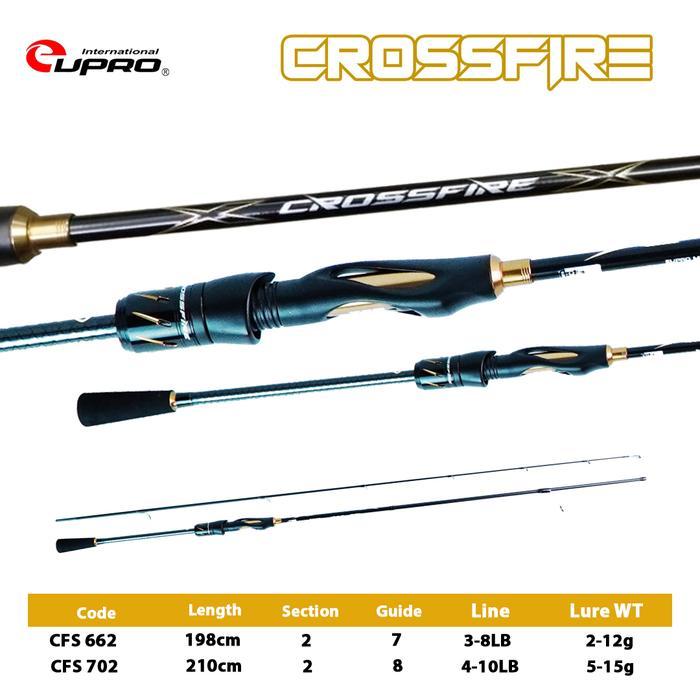 READY EUPRO Joran Pancing Spinning CROSSFIRE 662 - 702 Carbon Solid Material Graphite Lite 24 XSB