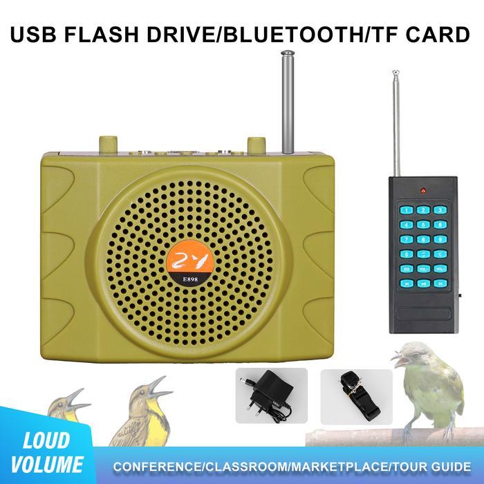 Bird Caller/Speaker Buruan Bluetooth/Pemanggil Buruan 25W Mp3 Usb Radio / Fm Dengan Pengontrol Jarak