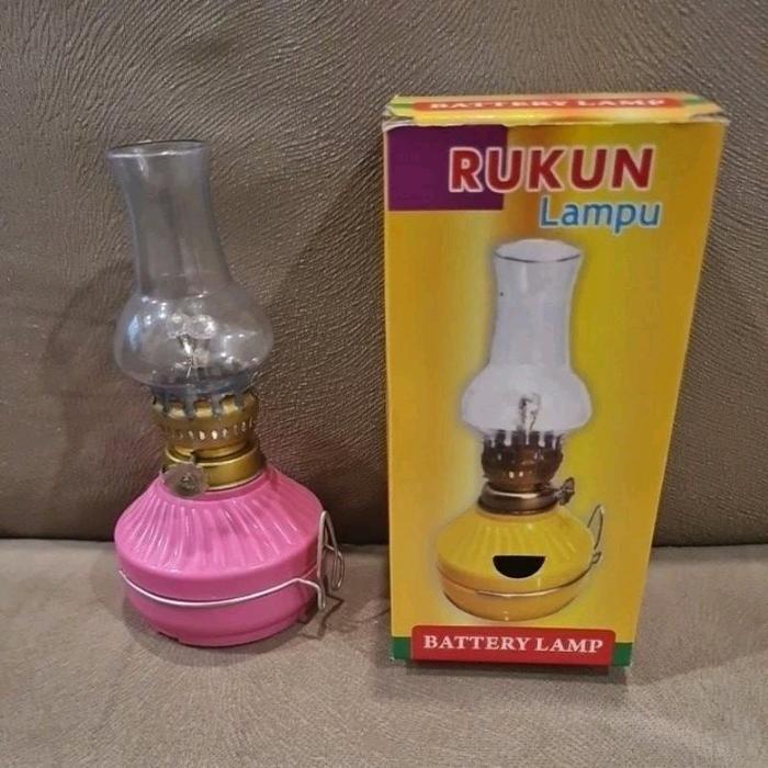 Rukun Lampu Teplok Baterai/Ublik/Minyak Tanah/Semprong Plastik