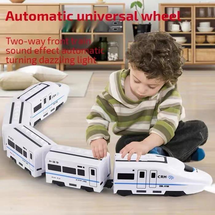 SALE Duffy toys(COD) Remote Control Kereta Api Rel Kecepatan Tinggi Mainan Anak-anak / Kereta api