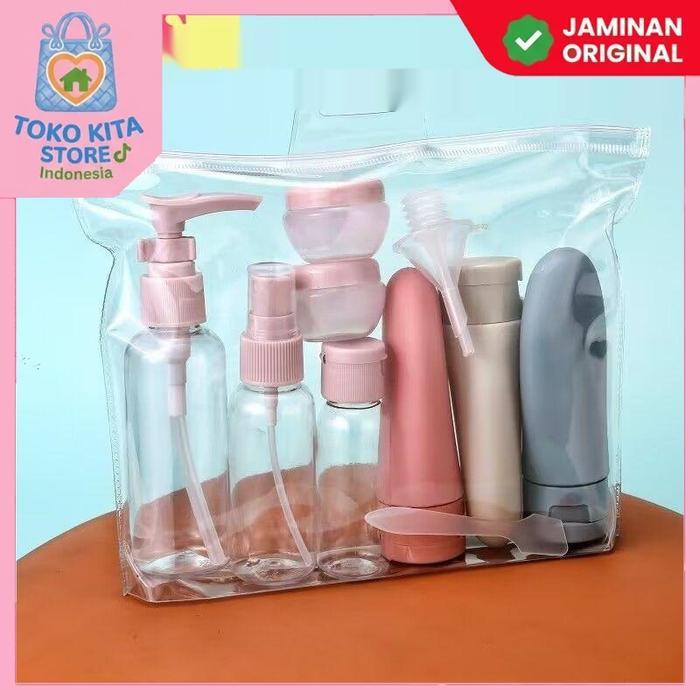 PROMO (Toko Kita Official Store) H1081 Set Botol Travel 10PCS - WADAH ISI ULANG PRAKTIS