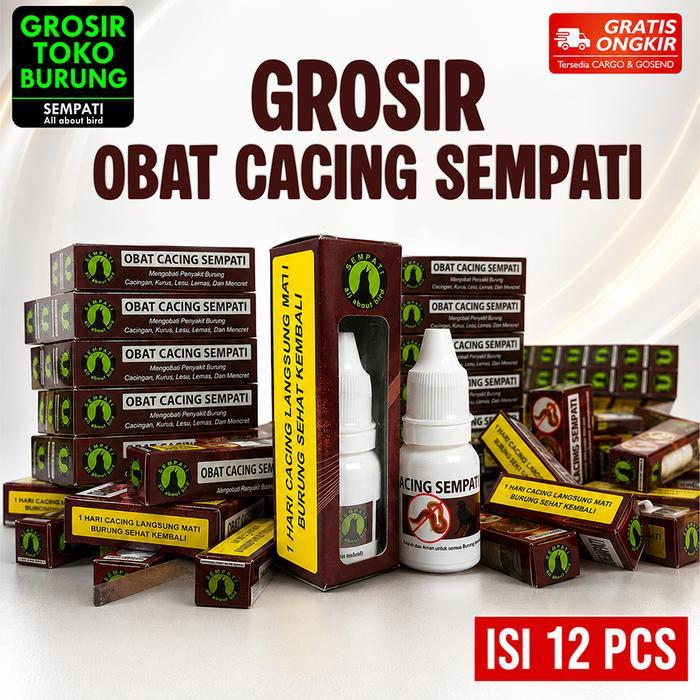 SEMPATI GROSIR Obat Cacing Burung Sempati Isi 12 Pcs Obat Burung Sakit Cacingan Untuk Murai Batu