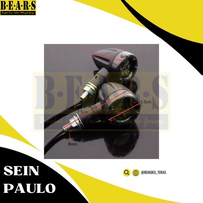 Lampu Sein Bisa Sekaligus Lampu Rem Motor Custom Scrambler Universal
