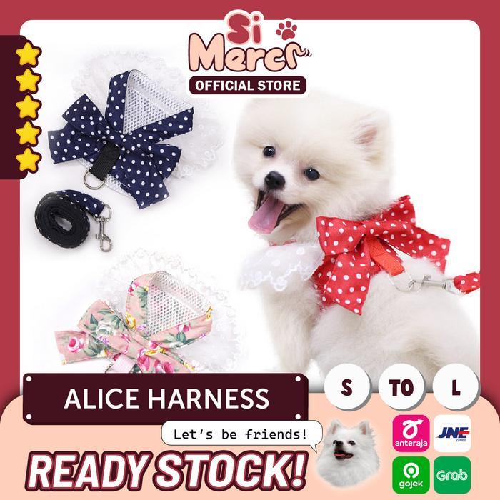 Alice Harness Baju Anjing Kucing/Harness Premium Anjing/Harness Anjing