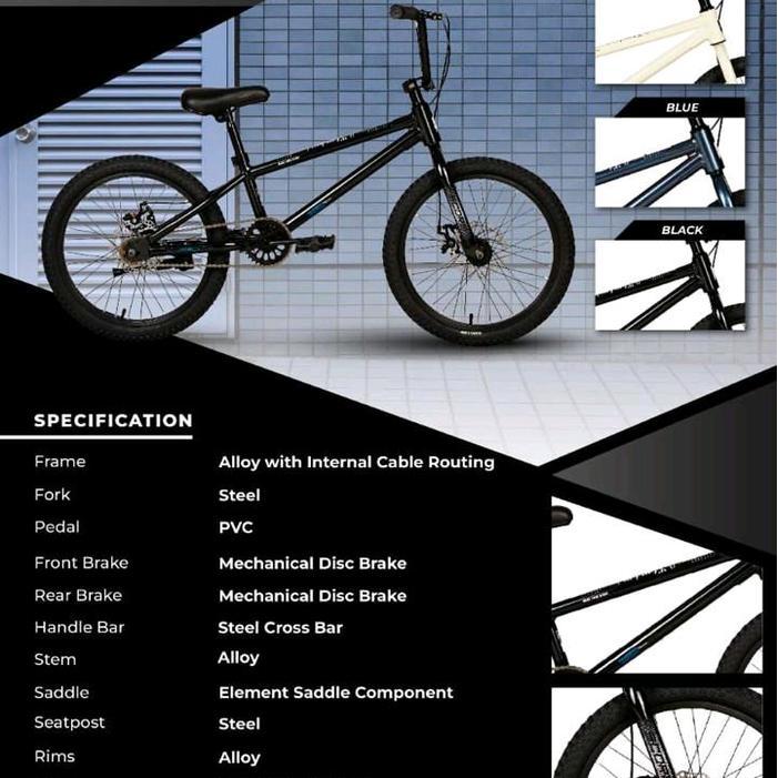 Sepeda Element BMX 20 inch Score Frame Alumunium Rem Cakram