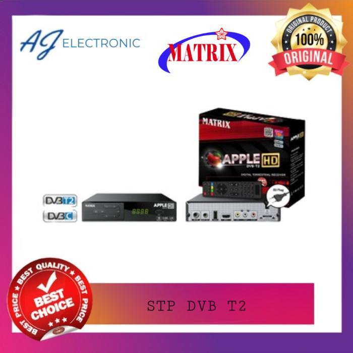 Receiver Set Top Box Dvbt2 Matrix Apple Hd Antena Tv Digital