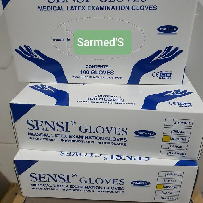 Sarung Tangan Latex Powder Sensi / Surgical Glove Powdered Sensi Latex